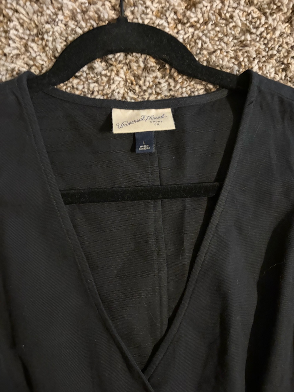Universal Thread Black Button Front Dress - Picture 2 of 3